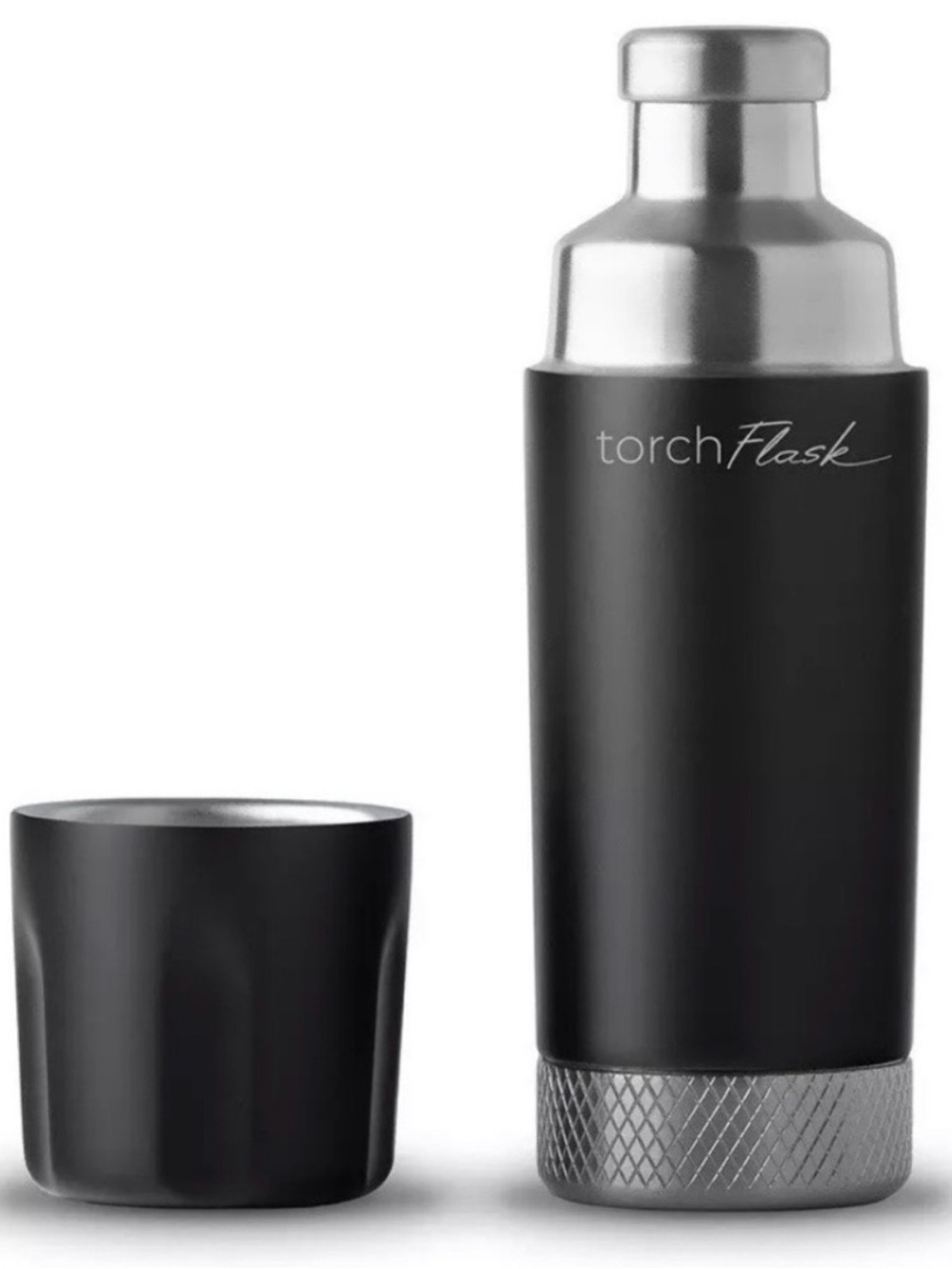 High Camp Torch Flask Special Edition, Stainless Steel Onyx Black, 6oz Brand New
